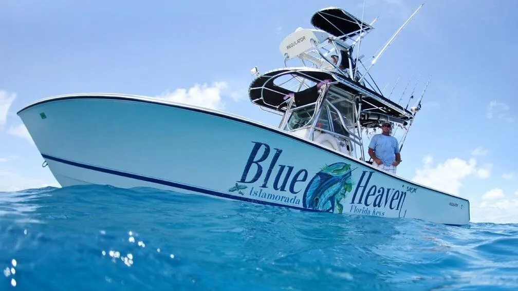 A boat operated by Blue Heaven Charter